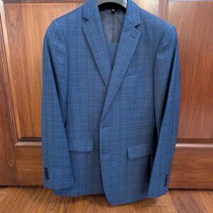 Banana Republic x Marlane Blue Checked Suit - NWOT